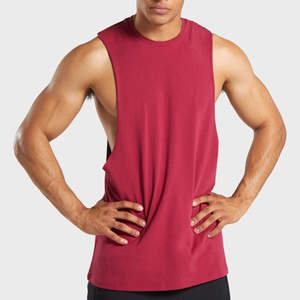 Custom Gym tank Top for <b>Men</b> Dropped Armhole 100% Cotton tank Tops Plain Gym Vests Blank Sport tank Top <b>Men</b> Workout <b>TankTops</b> - Product Image 5