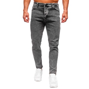 กางเกงยีนส์ซักได้สำหรับผู้ชายดีไซน์ระบายอากาศได้ดีปรับแต่งได้ตามต้องการความยาวสำหรับผู้ชายเสื้อผ้าแนวสตรีทสวมใส่สบาย - Product Image 1