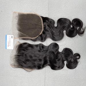Extensiones de cabello humano con nudos pequeños, encaje suizo HD, cierre de encaje transparente, cabello frontal, para todas las texturas, onda corporal, para hacer pelucas - Product Image 3