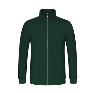 2025 nuevo estilo Street Style Running 180ct Zip Solid Mens sudaderas con capucha y sudaderas - Product Image 5