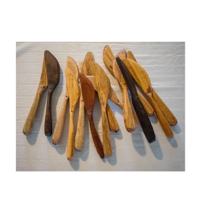 Couteau à fromage en bois ensemble ménager cuisine 4 pièces couteau à fromage en bois et poli brillant à la main avec vente - Product Image 5