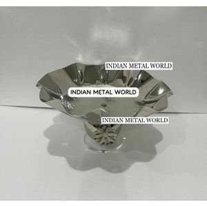 Tazón de Chocolate de Metal Plateado de la Mejor Calidad, Decoración para el Hogar, Tazón de Chocolate, Plato para Servir Dulces de Indian Metal World - Product Image 4