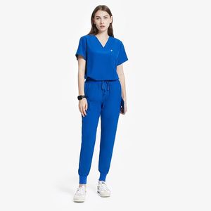 Venta al por mayor de fábrica baratos uniformes quirúrgicos Hospital dentista clínica Unisex Scrub Sets enfermera Scrubs uniformes médicos Spandex aguja - Product Image 4