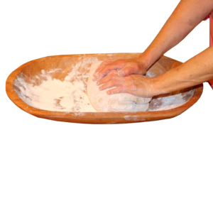 Decorative Wooden Dough Bowl Handmade Premium Look Design Wooden Dough Bowl in Natural Finishing Elegant for <b>Kitchen</b> Home Use - Product Image 6