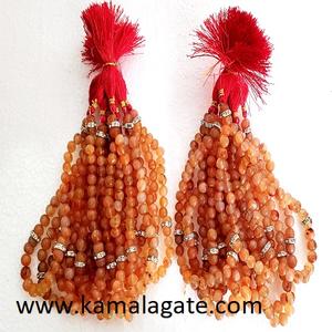 Vente en gros de 33 perles en cristal d'agate naturelle sculptée en aventurine verte pierre semi-précieuse Mala de prière islamique pour les musulmans - Product Image 5