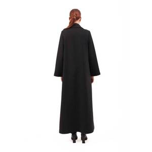 เสื้อโค้ทกีฬาผู้หญิงสีดำแบบทอผ้ามีซิป แขนเสื้อแบบปกติ - Product Image 6