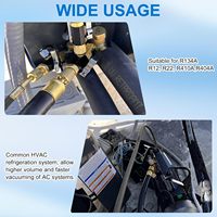 Manguera de Refrigerante para HVAC de 6 Pies, Conexión SAE de 3/8'', Manguera de Carga de Vacío de Alta Presión de 600 PSI, Tubo de Refrigeración