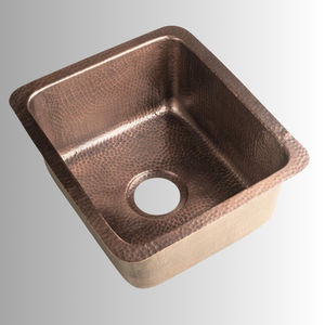 Handmade Hammered Copper Kitchen Sink Single Bowl Solid Copper Sink for Luxury Kitchens OEM Handmade Solid Copper Kitchen Sink. - Product Image 3