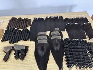 Venta al por mayor personalizado HD cierre frontal de encaje onda natural rizo italiano 100% virgen vietnamita Remy máquina de pelo de doble trama 3-5 - Product Image 4