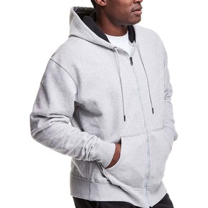 Sudadera con Capucha de Forro Polar Grueso para Hombre, Manga Larga, con Cierre, 50% Algodón, 50% Poliéster, con Logotipo Personalizable - Product Image 1