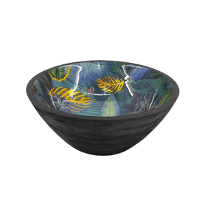 Bol à fruits de forme ronde en bois décoratif antique pour ustensiles de cuisine de table bol à salade maison et hôtels bols de service alimentaire - Product Image 3