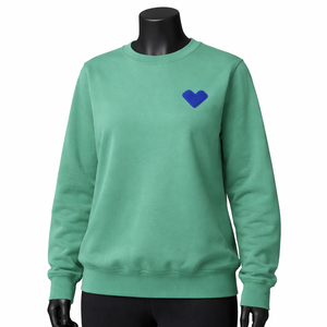 Sweat-shirt à capuche brodé de couleur unie pour femmes, tissu tricoté doux, pull décontracté surdimensionné pour l'automne/hiver, usage quotidien - Product Image 1