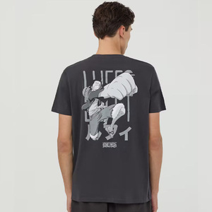 Custom Men Drop Shoulder T-shirt Heavy Cotton Crew Neck Tee Oversized <b>Applique</b> Patch Embroidery Boxy Cropped T Shirt Men - Product Image 3