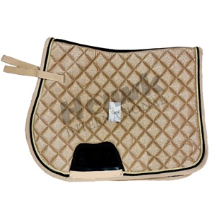Tapis de selle anglais cheval de qualité supérieure excellente conception pour le dressage saut course gros paillettes tissu produit équestre - Product Image 1