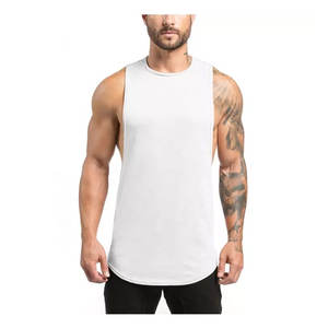 Camisetas sin mangas sueltas musculosas para hombre personalizadas al por mayor, ropa de gimnasio y fitness de secado rápido para culturismo - Product Image 5
