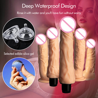 Dildo en silicone brun ultime pour femmes/hommes, plusieurs tailles, souple, résistant, étanche, avec ventouse