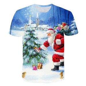 T-shirt de Noël personnalisé pour homme, fabriqué au Pakistan, avec impression intégrale du logo, collection 2026 - Product Image 5