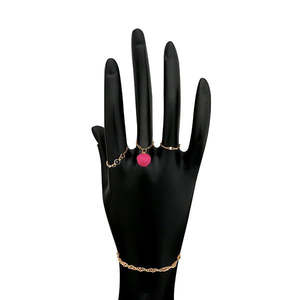 Conjunto de joyería fina Urthn Anillos y pulsera chapados en oro 1502322 - Product Image 1