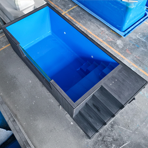 สระว่ายน้ำไฟเบอร์กลาสอเนกประสงค์สำเร็จรูปขนาดใหญ่พร้อมสปาในตัว ขายดี - Product Image 3