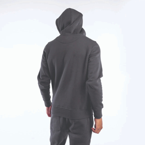 Nouveau sweat à capuche pour homme en molleton 100% coton, chaud et respirant, pour le printemps et l'hiver, style streetwear, sport, broderie 3D unie - Product Image 4