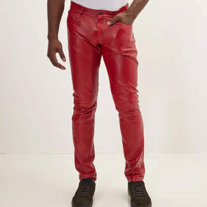 Wholesale Rate Outdoor Wear <b>Leather</b> <b>Pant</b> for <b>Men</b> Hot Sale Unique Color <b>Men</b> <b>Leather</b> <b>Pant</b> Trendy Outfit <b>Leather</b> <b>Pant</b> - Product Image 4