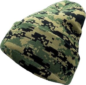 Unisex Knit Soft Warm Cuffed Beanie <b>Hat</b> Winter <b>Camo</b> <b>Hats</b> for Men Women - Product Image 1