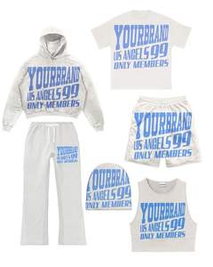 Men's Custom Logo Zipper Cotton Sweat Jogger Suit Winter Sports Wear Track Suit With Zipper Set Style - Product Image 3
