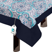Nappe carrée moderne de luxe 100 % coton, motif floral imprimé, tissu tissé, imperméable, personnalisable, pour usage quotidien à la table
