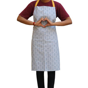 Tablier de cuisine promotionnel personnalisé imprimé design avec logo personnalisé 100% coton tablier de cuisine fournisseur en Inde - Product Image 3