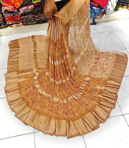 Venta caliente sudanés thoub tela de gasa Multicolor tela de gasa de poliéster fabricante al por mayor - Product Image 4