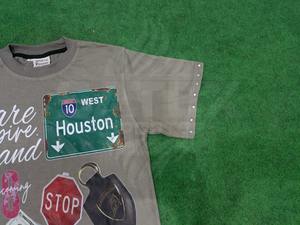 Unisex 230gsm Heavy 100% Cotton <b>T</b>-<b>Shirt</b> Regular Fit Silk Screen Printed with Rhine Stones Eco-Friendly Breathable - Product Image 6