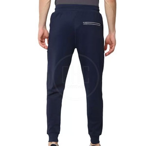 Custom Logo Men's High Waist Sweatpants Plus Size Casual Sportswear Cotton <b>Elastic</b> Waist for Outdoor Use in Stock Fabric - Product Image 4