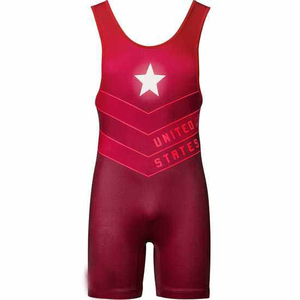 High Quality Reversible Lightweight Breathable 100% Polyester/Spandex Custom Color Sportswear Fashionable Printed Wrestling - Product Image 3