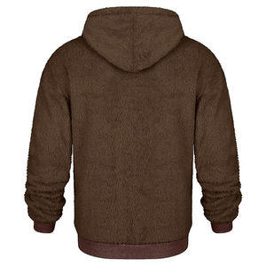 High Quality Custom Made <b>Men's</b> <b>Sherpa</b> <b>Fleece</b> Hoodie Most Popular for Winter Season Plain Dyed Technique - Product Image 4