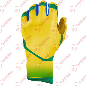 High Quality Long Cuff Lightweight Cowhide Leather Baseball Batting Gloves Hand Protection Softball Batting Gloves for Training - Product Image 6