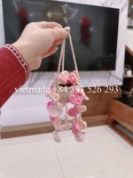 2025 tren laris lucu buatan tangan Crochet tanaman gantung dekorasi rumah mobil dekorasi Festival hadiah bunga buatan merajut bunga Crochet