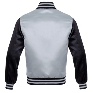 Chaqueta Bomber de satén de alto rendimiento, decoración bordada con cuello levantado, ropa informal de moda para ocasiones especiales, calle principal - Product Image 2