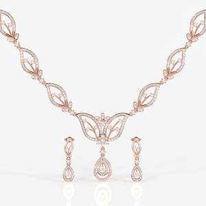 Lumia 14K Gold Wedding <b>Necklace</b> with Moissanite Diamond Elegant 14K Gold Wedding <b>Necklace</b> for Women - Product Image 6