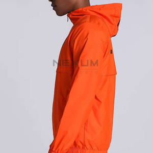 Chaqueta Cortavientos con Cuello Alto, Precio Competitivo, Buena Calidad, Impresión Personalizada, Venta al Por Mayor, el Mejor Diseño, Cómoda para Hombre - Product Image 3