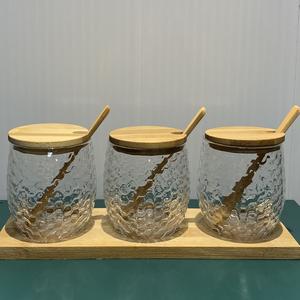 Juego de Tarros de Condimento de Vidrio Estilo Japonés, Recipientes para Condimentos de Cocina con Tapa para Sal, Azúcar y Otros Ingredientes - Product Image 1