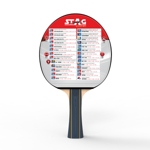 Stag Iconic Peter Karlson Gen 2 Professional Table Tennis Racquet 9-Layer Baseboard Heavy Tip Light Handle Wood Rubber Long - Product Image 2