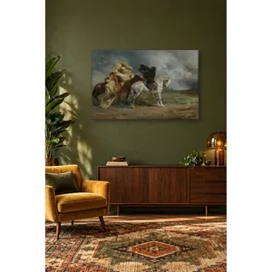 Fida Eugene Fromentin capturée dans une tempête de sable dans le désert, impression sur toile - Product Image 4