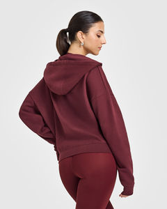 Sudadera con Capucha de Peso Medio para Mujer, de Madera de Palisandro, de Alta Demanda, Antiarrugas y Transpirable, Sudadera con Capucha Lisa para Gimnasio, con Cierre - Product Image 2