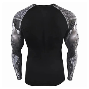 Camiseta de Compresión de Manga Larga para Hombre, Protección UV, Precio al por Mayor, Personalizable - Product Image 2