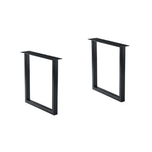 Pieds de chaise modernes en métal Luma 66x15x71 cm, base en acier 70x120 90x150 cm |   Salon et salle de bain avec revêtement en poudre - Product Image 1