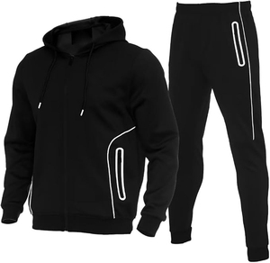 Conjunto Deportivo para Hombre, Sudadera con Capucha y Pantalones Deportivos, Estilo Informal, con Cierre - Product Image 6