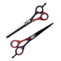 Ensemble de ciseaux professionnels pour salon de coiffure en acier inoxydable, ciseaux à effiler pour barbier, lame affûtée, outil de beauté pour droitiers 28