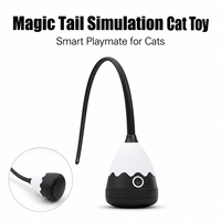 Jouet pour chat Magic Tail, baguette interactive électronique automatique pour chaton, rechargeable par USB, 2 en 1, vente en gros OEM