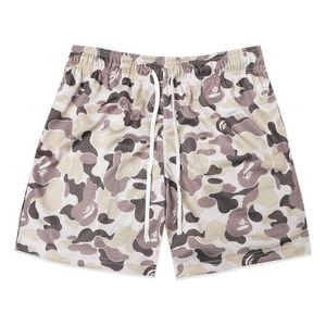 Pantalones Cortos Deportivos de Baloncesto de Malla de Poliéster 100% Personalizados para Hombre, Diseño Sólido, Impresión Sublimada Completa, Alternativa Antiarrugas - Product Image 4