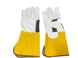 Thin Goat Skin <b>Leather</b> Work Gloves Electrical Gloves Tig Gloves Wholesale Custom Premium 16 Inch Heat Resistant Soft - Product Image 4